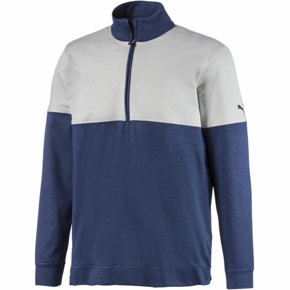 $75 PUMA CLOUDSPUN Warm Up 1/4 Zip Pullover Golf Men's Size S NWT !